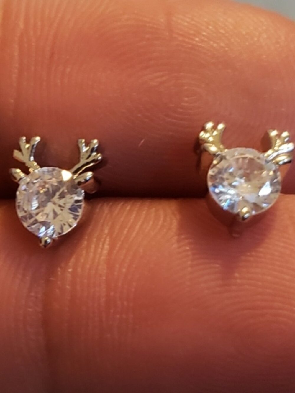 Small Reindeer Stud Earrings